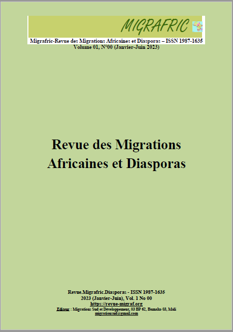 					Afficher Vol. 1 No 00 (2023): Vol. 01 No 00 (Janvier-Juin 2023) - Revue des Migrations Africaines et Diasporas –  ISSN 1987-1635
				